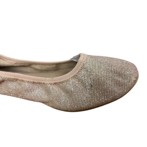 Steve Madden Bamba Metallic Nude Blush Round Toe Ballet Flats Shoes sz 8.5 M - Picture 2 of 16